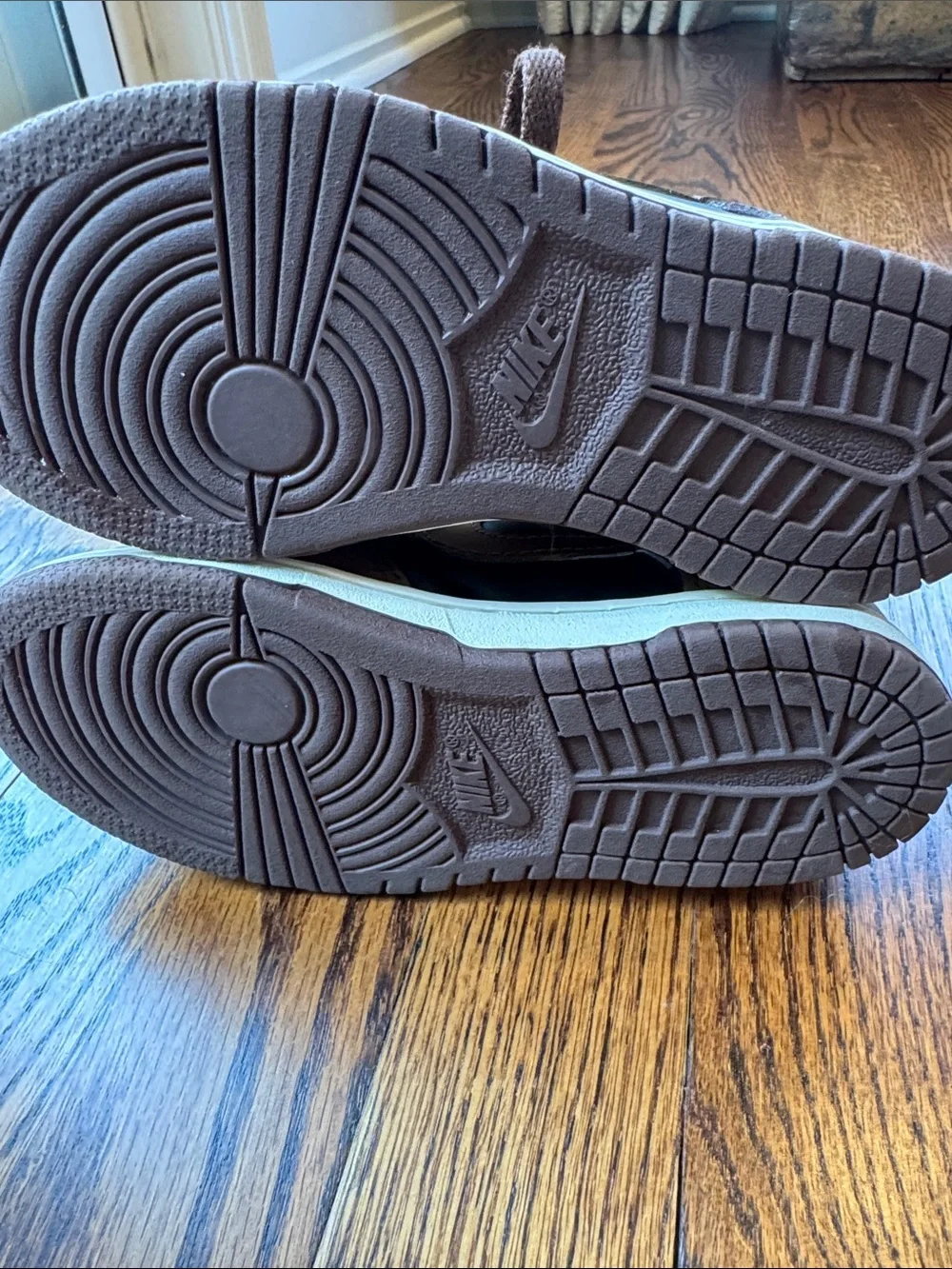 Nike Kids Brown and Black Low-Top Dunks Sneakers